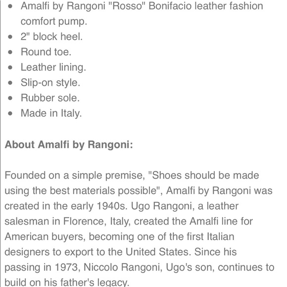 New w/box Rangoni by Amalfi leather block heels - Picture 6 of 8